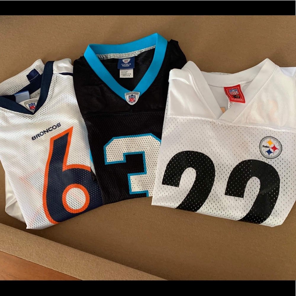 Lot of 3 NFL Youth Jerseys